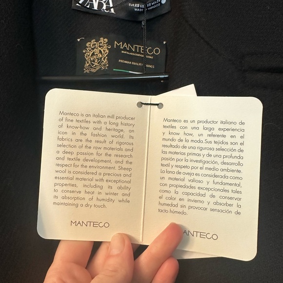 Zara Manteco Wool Wrap Coat - Picture 5 of 6